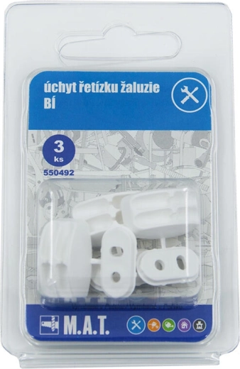 Redőnylánc-tartó – fehér, 3 db-os készlet