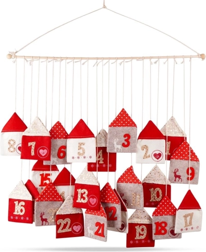 Filc függő adventi naptár 70 × 60 cm