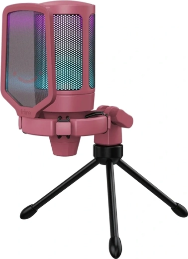 Fifine A6VR piros gamer USB kondenzátoros mikrofon - 1 db