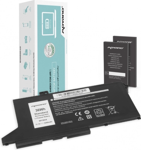 Movano akkumulátor Dell Latitude 5520/5420 és Precision 3560 modellekhez, 36 Wh