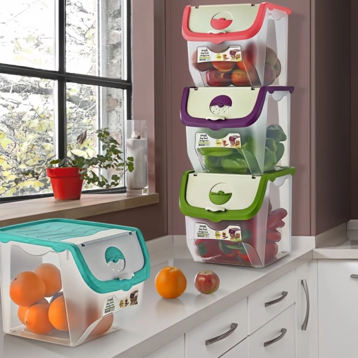 Rendszer a konyhában, egymásra rakható