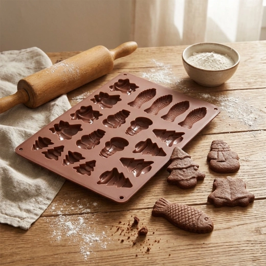 Rugalmas, tapadásmentes szilikon a könnyű kiemeléshez