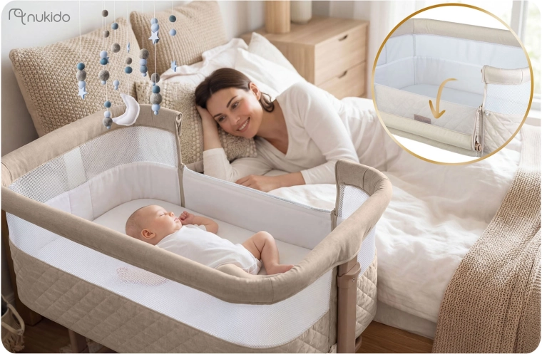 Biztonságos hozzáférés az ágy mellett