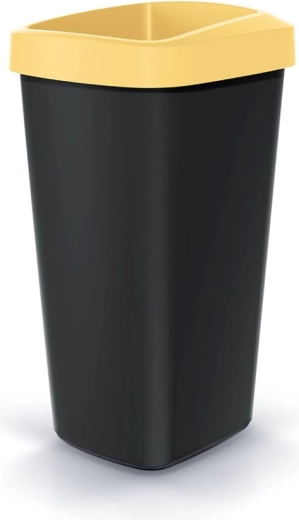 25 l-es szemetesbillenő fedéllel, világossárga