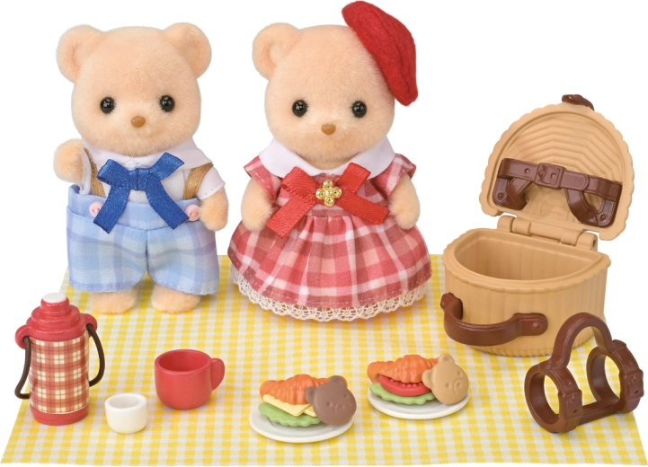 Sylvanian Families kekszmacikó testvérek pikniken