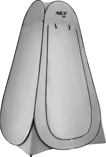 Összecsukható zuhany- és öltözősátor NILS Camp, szürke