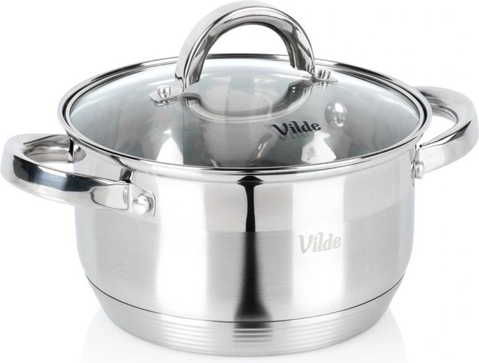 Rozsdamentes lábas üveg fedővel INOXCELLENT 18 cm, 2,5 l