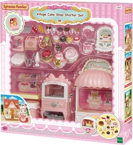 Sylvanian Families cukrászda tele finomságokkal – kezdőkészlet
