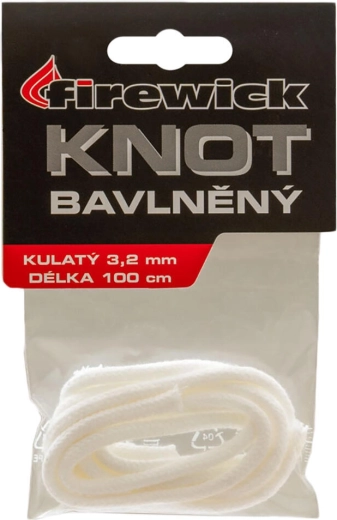 Kerek pamut kanóc 3,2 mm – 1 m