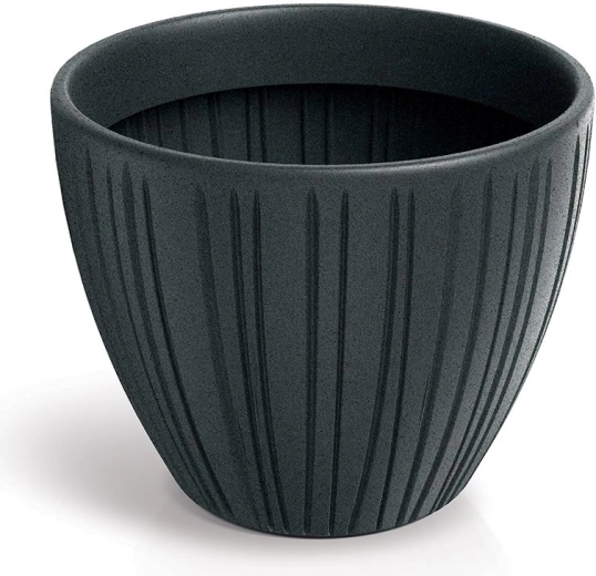 Fero Round műanyag virágcserép 40 cm ólomszürke
