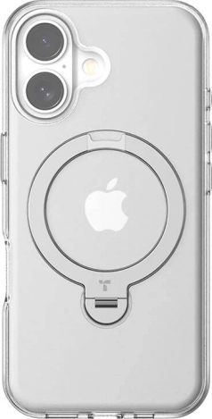 Torras Ostand Spin tok iPhone 16 Plus-hoz, átlátszó