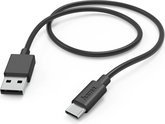 Hama USB-A – USB-C töltő- és adatkábel 1 m, fekete