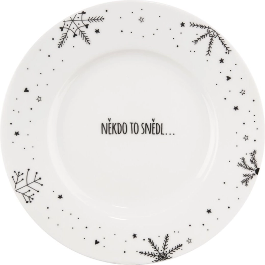 Vločka porcelán desszertes tányér 20 cm