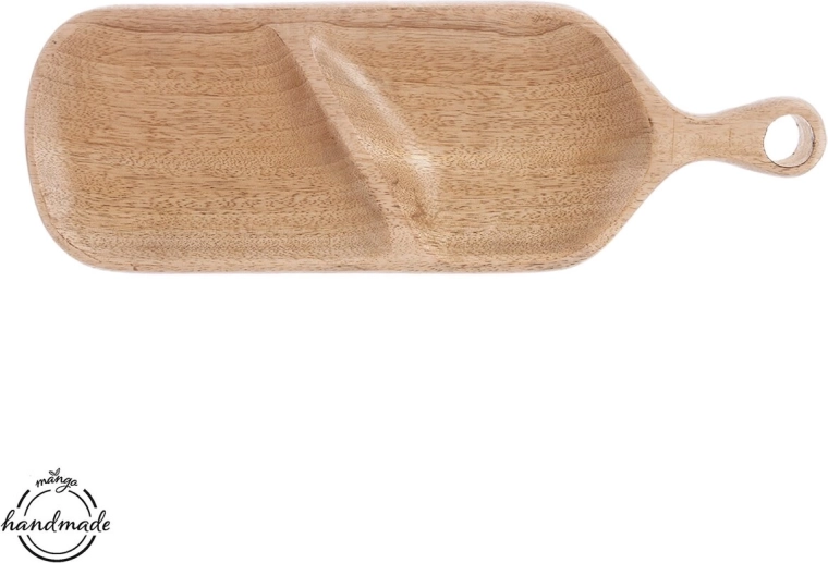 Osztott szervírozótálca mangófából 40,5 × 14 cm