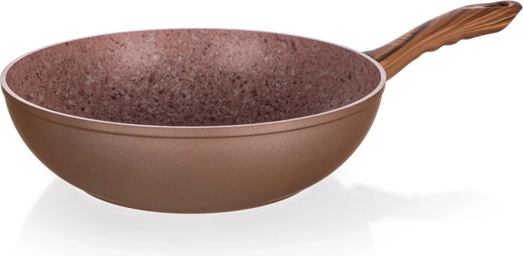28 cm-es wok serpenyő tapadásmentes Smart Stone Brick felülettel