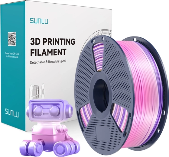 Sunlu PLA+ silk filament szivárvány (rainbow) 03 1,75 mm 1 kg
