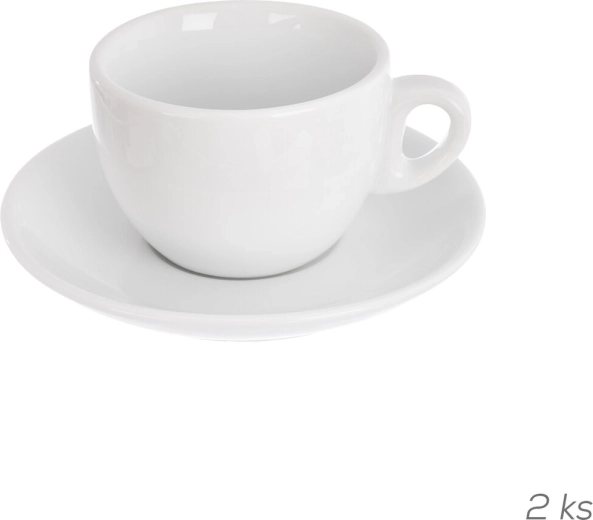 Mona porcelán cappuccinós csésze aljjal, 2 db, 210 ml