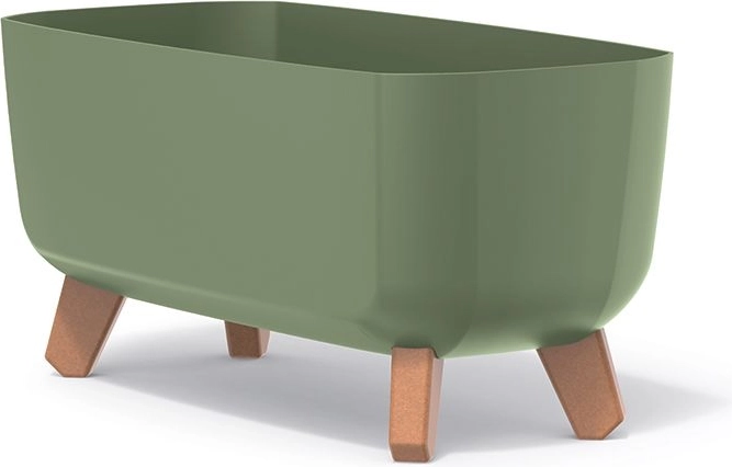 Gracia Case lábas virágtartó lábakkal, 39 cm – földzöld