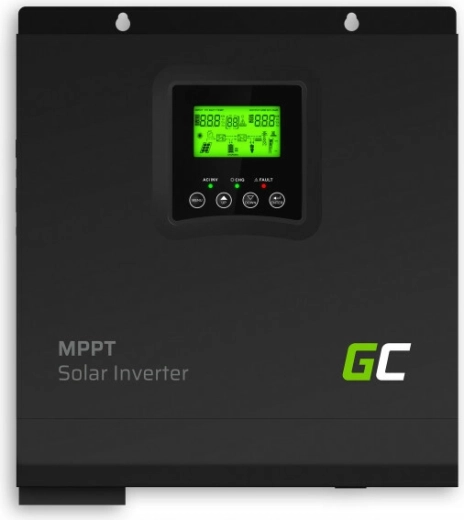 Green Cell napelemes inverter MPPT töltővel 3000 W, 24 V, tiszta szinusz