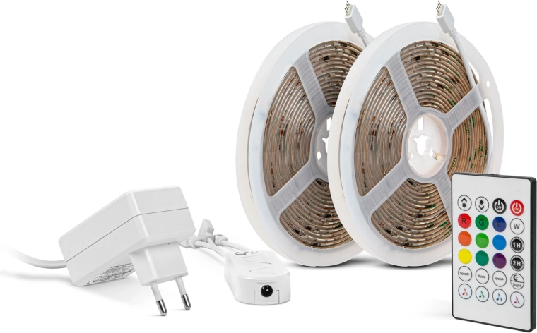 Két LED-szalag, végtelen fénybeállítási lehetőség