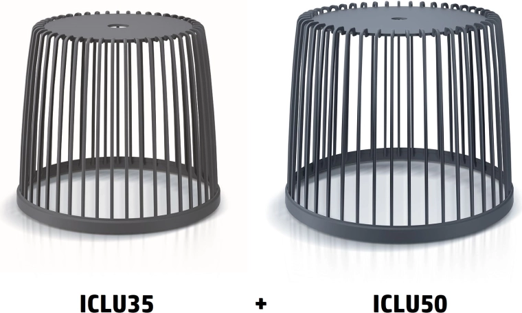 CLUBO univerzális szemetes szett 35 l + 50 l, antracit