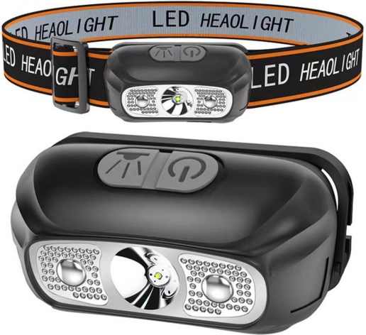 LED fejlámpa két üzemmóddal, USB-töltéssel, akár 5 órás üzemidővel