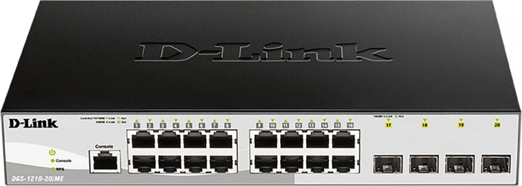 D-Link gigabites menedzselhető kapcsoló Metro Ethernethez DGS-1210-20/ME/EE - 1 db