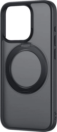 Baseus SkyRing mágneses tok állvánnyal iPhone 13 Pro-hoz + edzett üveg és tisztítókészlet, fekete