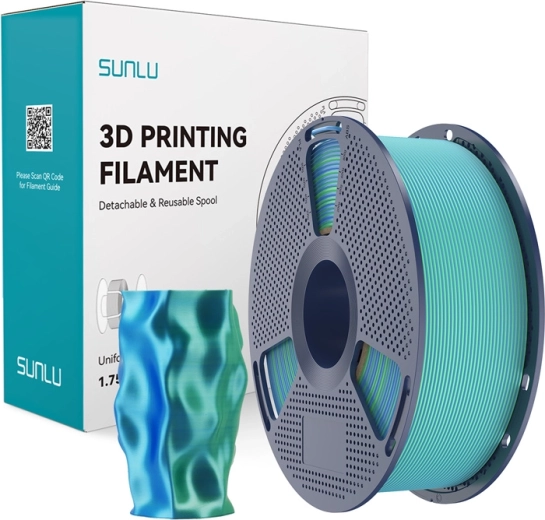 Sunlu PLA+ silk két színű (dual color) kék–zöld filament