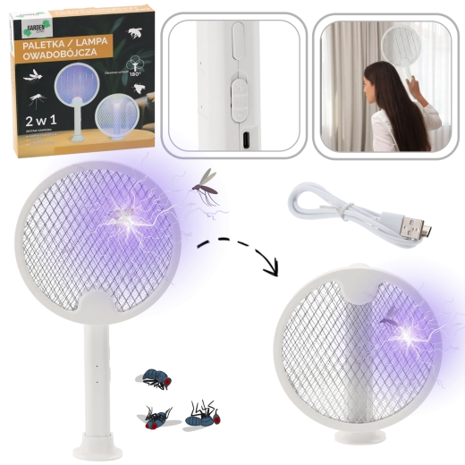 Elektromos rovarcsapda 2 az 1-ben UV LED-del és USB‑C-vel