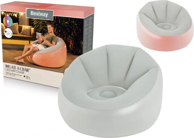 Felfújható, világító fotel 102 × 97 × 71 cm BESTWAY