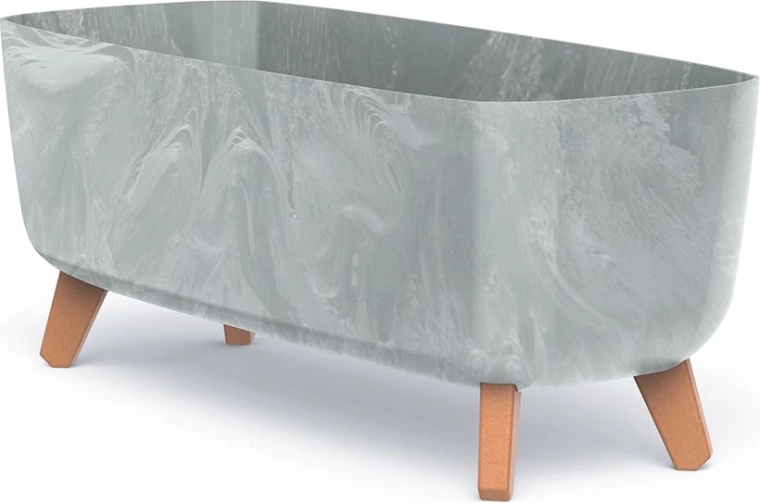 Gracia Case virágláda betonhatású, 58 cm, szürke