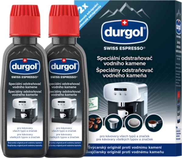 Durgol Swiss Espresso vízkőoldó minden kávéfőzőhöz 2×125 ml