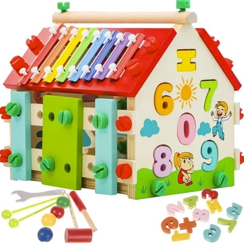 Fa oktató DIY házikó gyerekeknek