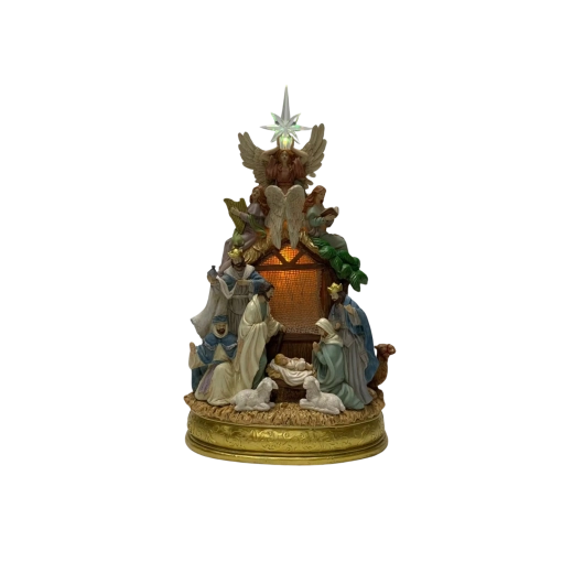 Varázslatos betlehemi csillag váltakozó színekkel