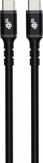 USB C - USB C szilikon kábel 1m fekete