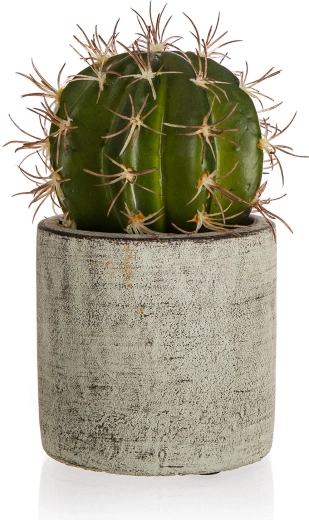 Műkaktusz beton kaspóban 16 cm