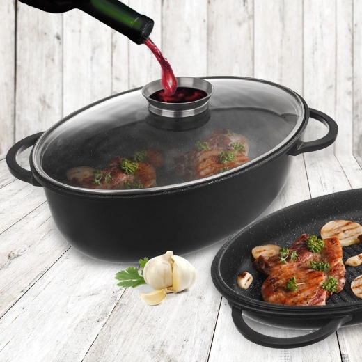 Üvegfedő adagolóval a szaftos sütéshez