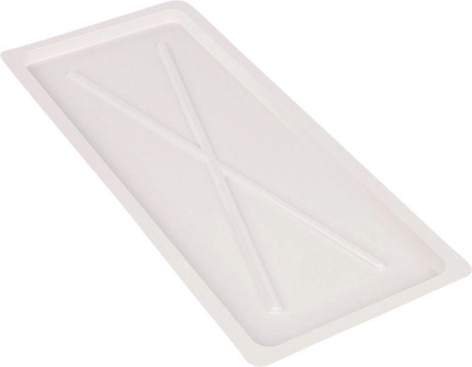 Metpol fehér csepegtetőtálca 55 × 24 cm 60 cm-es szekrényes csepegtetőhöz