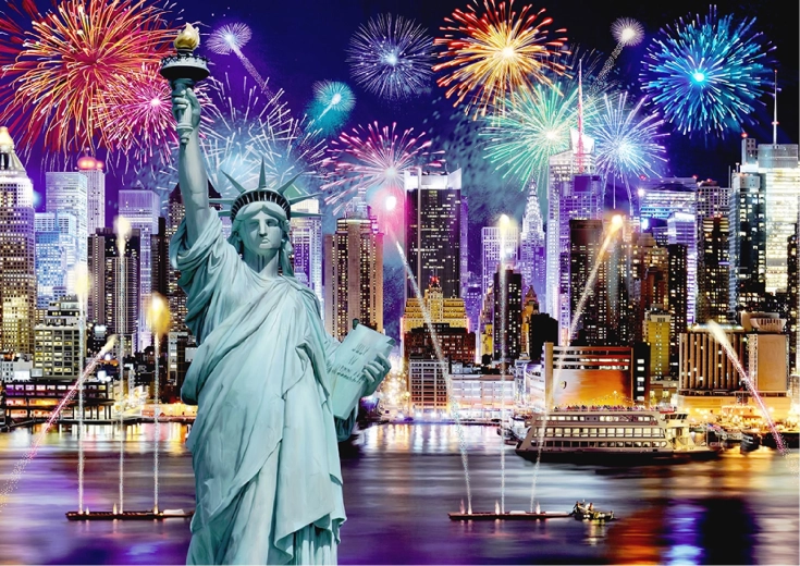 Lenyűgöző New York-i éjszakai látkép