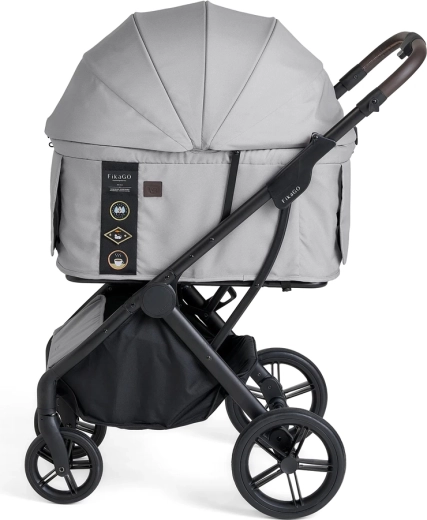 FIKAGO babakocsi kutyáknak és macskáknak Agile2 soft grey