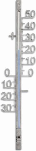 Kültéri fém hőmérő 42,8 cm – ezüst