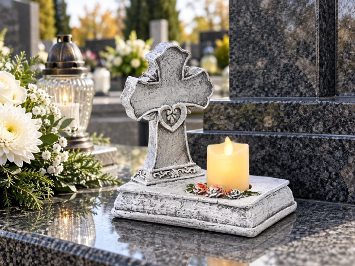 Stabil sírdekoráció
