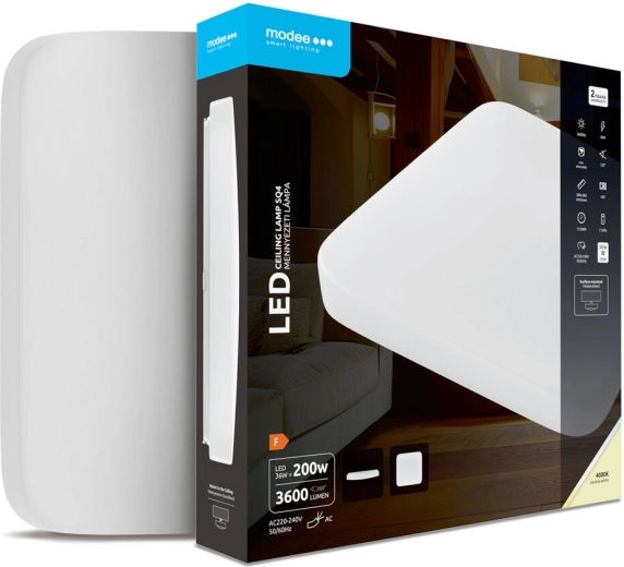 Modee SQ4 négyzet alakú mennyezeti LED lámpa 36 W 4000 K 3600 lm