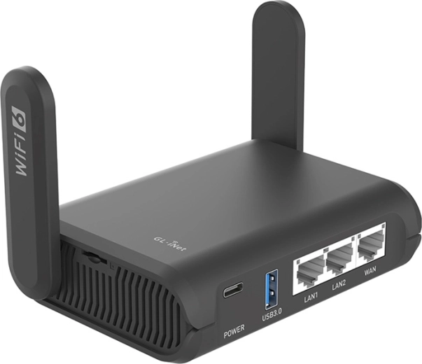 GL.iNet Slate AX Wi‑Fi 6 utazó router