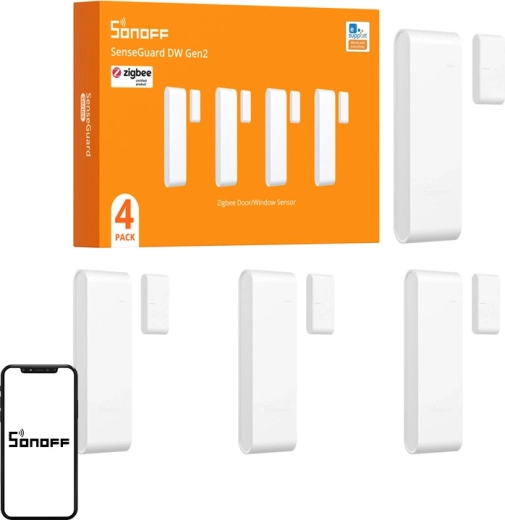 Sonoff Zigbee ablak- és ajtónyitás-érzékelő SNZB-04PR2 (4 db)