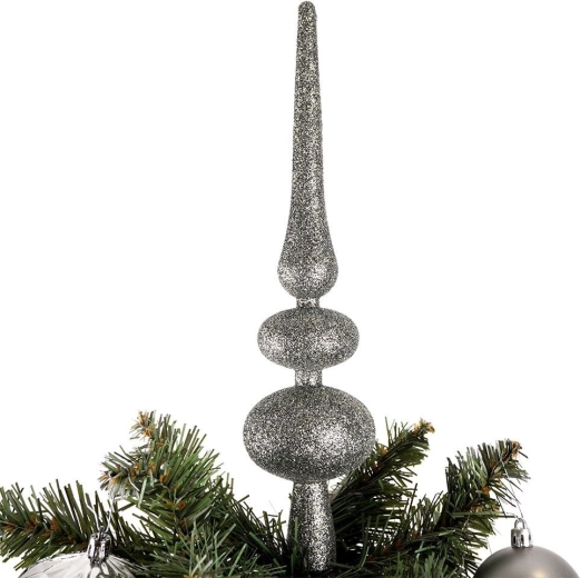 Csillogó 30 cm-es csúcsdísz, mint koronázás