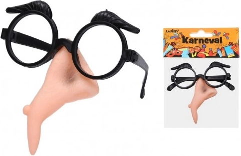 Karneváli boszorkány szett – műanyag orr és szemüveg