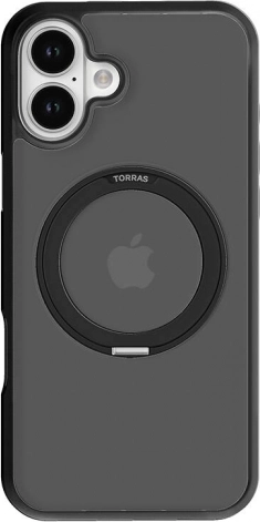 Torras Ostand Pro tok iPhone 16 Plus-hoz – fekete