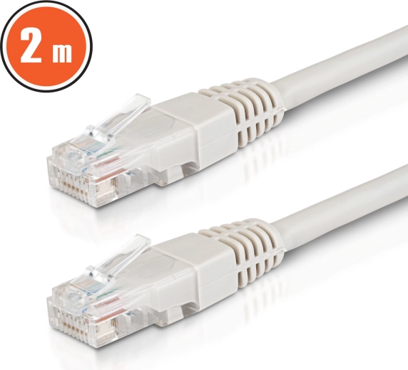 UTP CAT6 CCA hálózati patchkábel 2 m, szürke